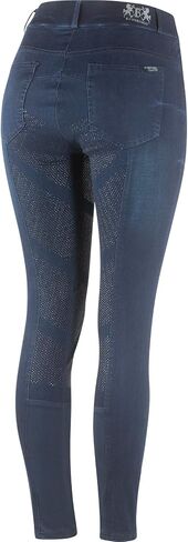 B Vertigo Elle Women's Denim Breeches Silicon Full Seat in Saudi Arabia