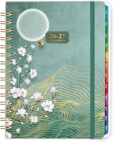 2026 مخطط - يناير. 2026 - ديسمبر. 2026 ، 2026 Planner Weekly and Monthly ، مخطط تقويمي 2026 ، مخطط أسبوعي وشهري مع علامات تبويب ملونة ، ورق متميز ، ملزمة مزدوجة - غلاف (6.4 "× 8.5" ، الأخضر ، الجيب الخلفي) in Kuwait