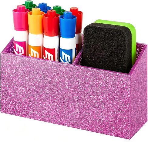 Beygorm Magnetic Magnetic Arase Marker حامل للوحة البيضاء ، حامل القلم المغناطيسي غير القابل للانزلاق لثلاجة الثلاجة ، منظم خزانة للعمل ، ملحقات الخزانة ، كوب قلم رصاص للمكتب ، منظم العلامات in Kuwait