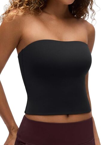 قطع علوية من CRZ YOGA Butterluxe للنساء ببطانة مزدوجة أساسية مقطوعة بدون حمالات، قطع علوية غير رسمية للخروج in Kuwait