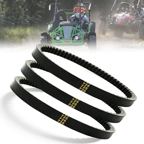 QYMOTO 30 Series 725 Belt,3pcs Go Kart Belt 725 for Trailmaster MB200,Hammerhead 80t,Mudhead 208r,Comet 14704,30 Series Torque Converter Go Kart Drive Belt in Saudi Arabia