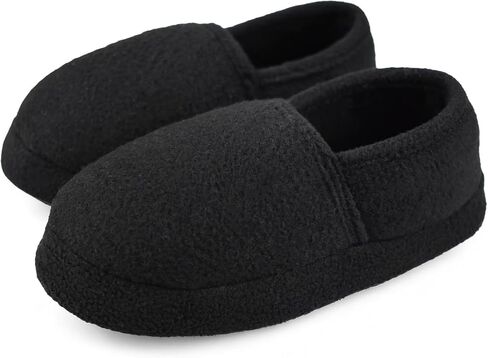 Tirzrro Little/Big Kids Warm Plush Fleece Slippers with Soft Memory Foam Slip-on Indoor Shoes in Kuwait