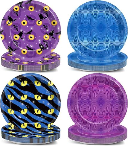 48PCS SPIDER Party Supplies 7 "Super Theme Hero Birthday Pirforts لوحات حلوى SpiderWeb Decorations Comic Heroes Set Cartoon Plate Paper For Spider Boys Boys Favor in Kuwait