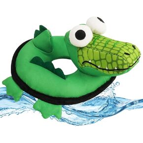 Squeaky Dog Toys, Floating Dog Toys for Indoor or Outward Play, Swim Ring Design Interactive Dog Gifts for Small and Medium Dogs - Flamingo in Kuwait