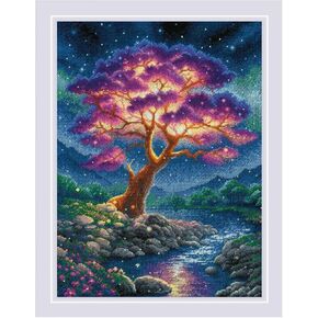 RIOLIS - Mysterious Universe 2240, Cross Stitch Kits 11¾" x 15¾", Cross Stitch Kits for Beginners & Advanced, Crossstitching Kits Adult, Counted Stitching Kits, Embroidery Kit in Kuwait