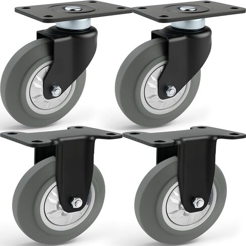 Wellmax 5 "عجلات بديلة لقرعة الدفع 660 رطل/300 كجم - صامتة ، شاقة ودائمة (مجموعة من 4 ، أزرق) in Kuwait