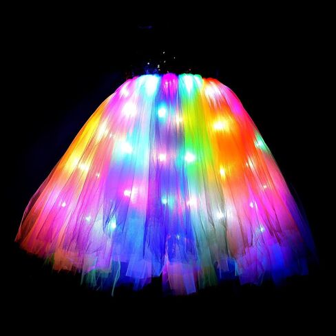 SKCAIHT Unicorn Costumes for Girls LED Light Up Unicorn Princess Tutu Dress for Halloween Birthday Party Gifts in Saudi Arabia
