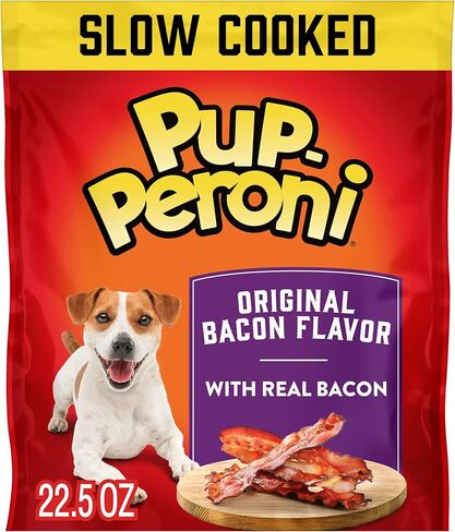Pup-Peroni Dog Treats, Triple Meat Lovers Flavor, 22.5 Ounce, Bacon, Sausage and Pepperoni in Kuwait