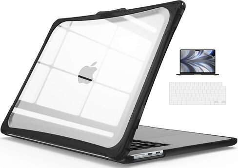 حالة Ibenzer للخدمة الثقيلة لعام 2025 2024 2023 MacBook Air 15 بوصة M3 A3114 M2 A2941 ، علبة سداسية مع Screenfilm & Keyboardcover ، غطاء واقعي لـ Mac Air 15.3 ، Pinkish ، HPE-AT15-PKSH+2 2 in Kuwait