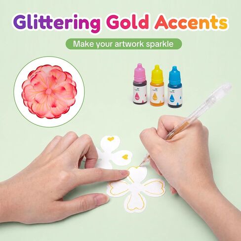 Kiditos Magic Flower Art Kit for Girls – DIY Blooming Flower Craft Kit with Color Drop Science Experiment | Creative Art & STEM Toy for Ages 6+ in Kuwait