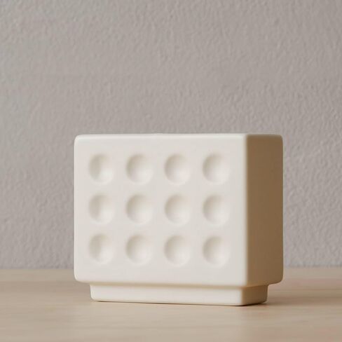 WENSHUO Brick Pencil Holder, Modern and Minimalist Desk Accessories, Matte Crème in Kuwait