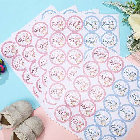 Honoson 100 PCS Boho Pumpkin Canser Consles 2 Inges Orange Green Team Boy أو Girl Baby Shower Label in Kuwait