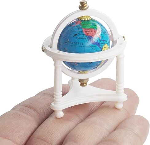 Odoria 1/12 Miniature World Globe Dollhouse Decoration Accessories ، Reddish Brown in Kuwait