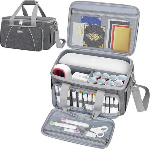 Carrying Case Compatible with Cricut Joy Xtra Smart Cutting Machine, Protable Travel Bag Fit for Cricut Joy Xtra Extra Accessories and Supplies (Bag Only) (Gray) in Kuwait