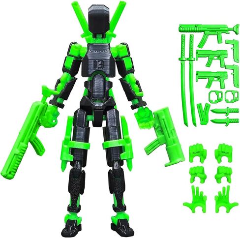 T13 Action Figure مع الكثير من الملحقات ، صورة Titan13 المطبوعة ثلاثية الأبعاد. in Kuwait