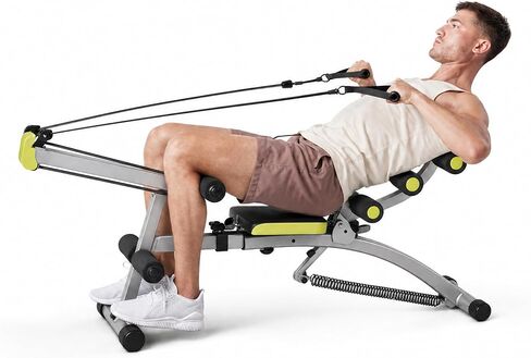 WONDER CORE 2 Total Gym Machine, Ab Workout Equipment, Adjustable Ab Machine for Stomach Workout, Sit Up Exercise Equipment for Home Workouts, Abdominal Trainer, Ab Lounger Exercise Chair in Kuwait