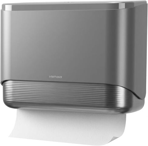 interhasa! Paper Towel Dispenser Wall Mounted, Adhesive Multifold Trifold c Fold Commercial Paper Towel Dispenser for Bathroom 10.8" L x 3.5" W x 8" H in Saudi Arabia