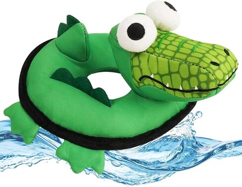 Squeaky Dog Toys, Floating Dog Toys for Indoor or Outward Play, Swim Ring Design Interactive Dog Gifts for Small and Medium Dogs - Flamingo in Kuwait