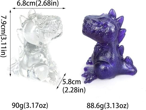 Dinosaur Epoxy Resin Mold, Animal Epoxy Molds 3D Cartoon Ornament,Silicone Casting Mould for DIY Candle Soap Pendant Crafts Home Office Decor in Kuwait