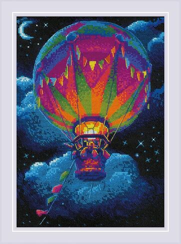 RIOLIS - Mysterious Universe 2240, Cross Stitch Kits 11¾" x 15¾", Cross Stitch Kits for Beginners & Advanced, Crossstitching Kits Adult, Counted Stitching Kits, Embroidery Kit in Kuwait
