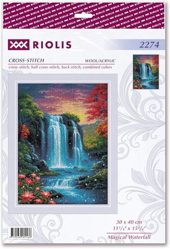 RIOLIS - Mysterious Universe 2240, Cross Stitch Kits 11¾" x 15¾", Cross Stitch Kits for Beginners & Advanced, Crossstitching Kits Adult, Counted Stitching Kits, Embroidery Kit in Kuwait