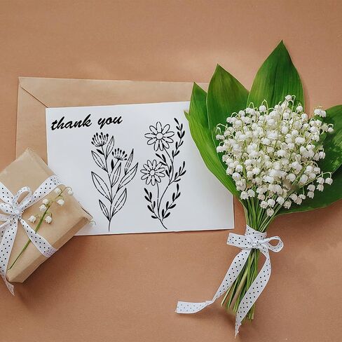 50 Pcs Botanical Flower Stencils for Crafts,Reusable Small Wildflower Stencils for Painting-Cute Flower Leaf Art Drawing Template for Paper Wood Furniture Wall (Flowers 2) in Kuwait