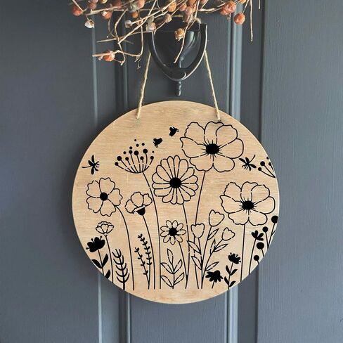 50 Pcs Botanical Flower Stencils for Crafts,Reusable Small Wildflower Stencils for Painting-Cute Flower Leaf Art Drawing Template for Paper Wood Furniture Wall (Flowers 2) in Kuwait