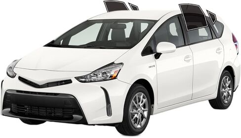 AUTOTEK Precut Windows Tint Film All Sides Cars Sun Blocking Protection Privacy Anti Shatter Glass 2 Ply Film Any Tint Shade kit for Toyota Prius V 2012-2017 in Saudi Arabia