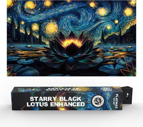 (Starry Starry Black Lotus) 14x24 TCG/MTG Playmat بواسطة AI Armor in Kuwait