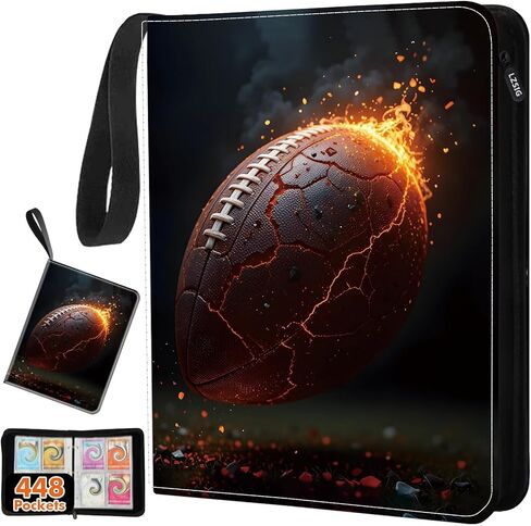 LZSIG CARD BINDER 9 JOTICTS ، 1008 CARDS HOLDER مع 56 أكمام قابلة للإزالة ، كتاب رياضي من 3 حلقات متوافق مع TCG و MTG وبطاقات اللعبة ، ألبوم جامع بطاقات التداول in Kuwait
