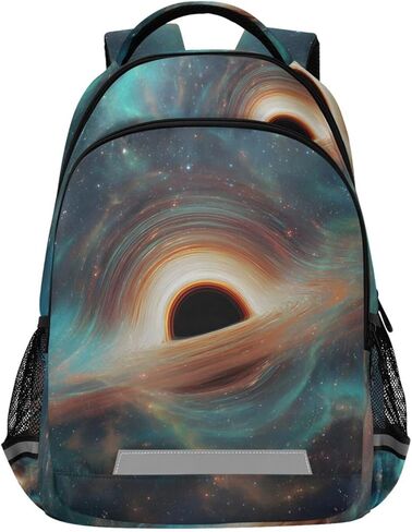 Alaza Space Galaxy Black Hole Backpack Prose for Women Men Figuredized Comptop Notebook Babe School Bag School Daypack Daypack ، 13 14 15.6 inch in Kuwait
