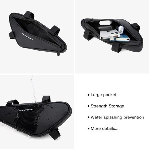 Bike Frame Storage Bag Water Resistant Bicycle Triangle Pouch Bike Accessories Bag for Phone Wallet Keys Tools Use for Road Bike MTB Bicycle in Kuwait