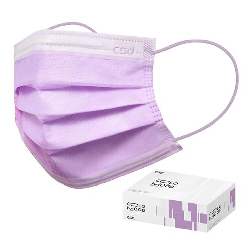 CSD Colo 50 Pcs ASTM Level 1 Disposable Face Masks, 3 Ply Adult Mask with Elastic Ear Loop, Nose Bridge Clip, Breathable Comfortable Mask Great for Indoor, Outdoors Use (Blue) in Saudi Arabia