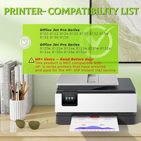 923 Ink Cartridges OfficeJet Pro 8135e 8139e Compatible with H-P 923 Ink Cartridges Combo Pack for OfficeJet Pro 8135 8135e 9139e 8139 e 8138e OfficeJet 8122e 8122 Printer (Black/Cyan/Yellow/Magenta) in Kuwait