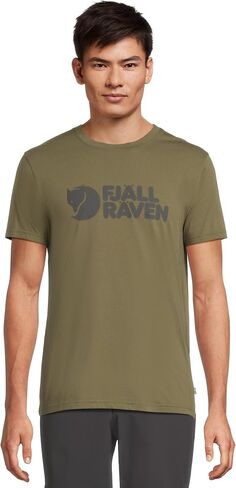 Fjällräven Logo T-Shirt Ochre LG in Kuwait