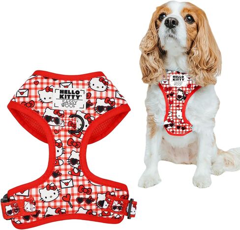 Dog Collar Hello Kitty® Red Classic - S, Adjustable, Durable, Comfortable, Patented Design and Stylish Pet Accessories for Small Dogs in Kuwait