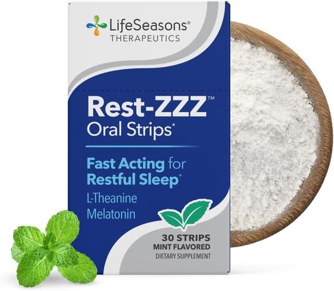 Lifeseasons Rest -Zzz - ملحق دعم النوم الطبيعي - Fall Elep & Skey Doleep - يهدئ الجهاز العصبي - تخفيف التوتر العضلي والراحة - جرعة منخفضة من الميلاتونين Gaba & Champile - 60 كبسولة in Kuwait