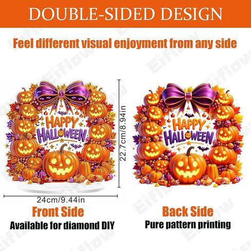 eiflow سطح المكتب مجموعة زخرفة الفنية الماس للبالغين الفراشة الزرقاء ، مجموعة الطاولة DIY Diamonds طقم ، acrylic stand Up Gem Painting Board Kit in Saudi Arabia
