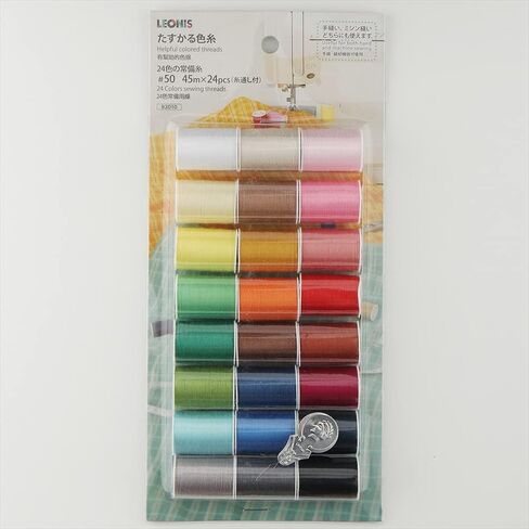 LEONIS 24 Color Set of Sewing Threads [ 93010 ] in Kuwait