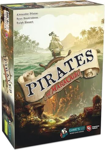 Pirates of Maracaibo Strategy Board Game, Sail The Caribbean, Upgrade Your Ship, 1-4 Players, Ages 14+ in Kuwait