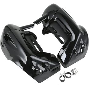 XMT-MOTO Left and right Vented Fairing Lower Kit fits for 1983-2013 Harley Davidson Touring Road King Electra Glide Ultra Limited Ultra Classic Street Glide CVO and Trike models,Gloss Black in Kuwait