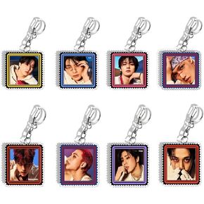 8PCS Stray-K Keychains Cute Cartoon Keychain Acrylic Keyring for Stay Fans(Pink) in Kuwait