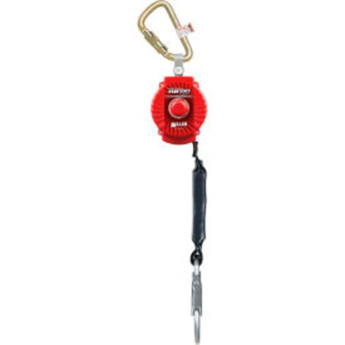 Miller by Honeywell TurboLite 6-Foot Personal Fall Limiter with Unit End Steel Carabiner & Lanyard End Steel Locking Snap Hook (MFL-1-Z7/6FT), Red in Saudi Arabia