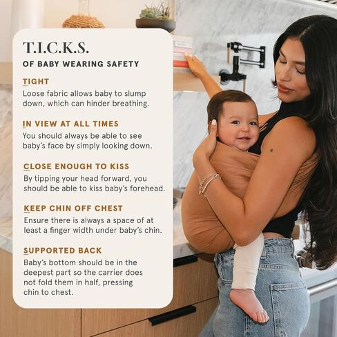 Wildbird - Ring Sling Baby Carrier - المولود الجديد يصل إلى 35 رطلاً - للأمهات والآباء ومقدمي الرعاية - ألياف الكتان الأوروبية الطبيعية 100 ٪ - متعدد الاستخدامات وقابلة للتعديل - 74 بوصة - نسيج الغراب وخاتم الذهب in Kuwait