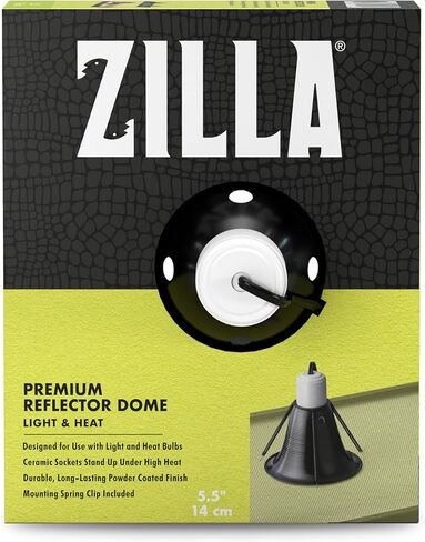 Zilla pet reptile premium heat lamp reflector قبة قبة ، 8.5 بوصة in Kuwait