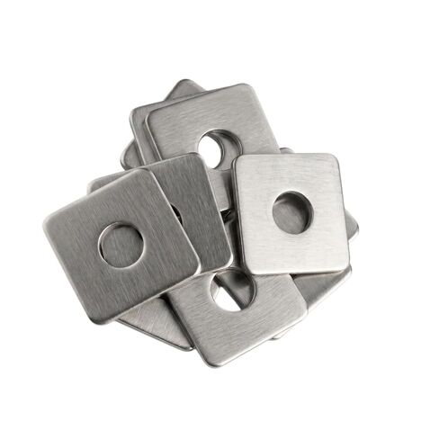 غسالة NACX Square M3 × 10 مم × 10 مم × 1 مم مربعة ، 304 من الفولاذ المقاوم للصدأ ، 120 ٪ in Kuwait