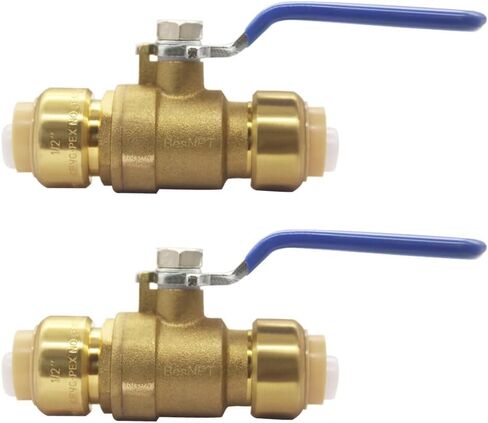 1/2 Inch Push-Fit Ball Valve Full Port (Pack of 2) in Kuwait