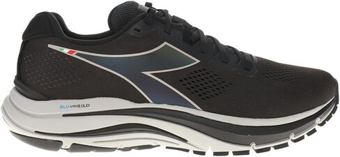 حذاء Mythos Blushield 7 Vortice للرجال من Diadora - أسود قزحي/أبيض/أصفر نيون - 9.5 D in Kuwait