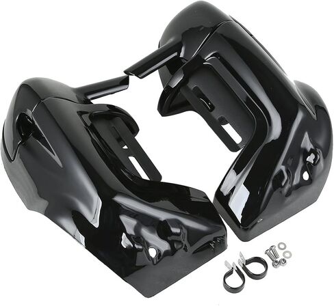 XMT-MOTO LEFT و RITE VANTING FAIRING LOWER KIT FITS for 1983-2013 Harley Davidson Touring Road King Electra Glide Ultra Limited Ultra Classic Street Glide CVO and Trike Models ، Gloss Black in Kuwait