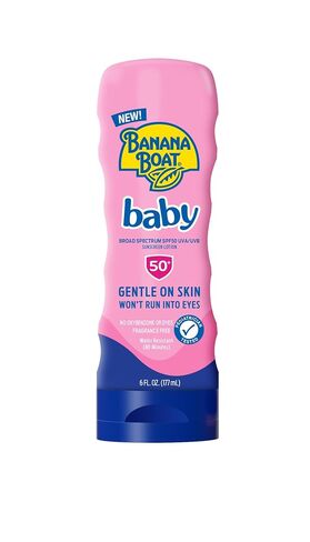 Banana Boat Baby Sunscreen SPF 50, 6oz | SPF 50 Sunscreen for Babies and Toddlers, Beach Essentials, Baby Sunblock, 6oz in Saudi Arabia